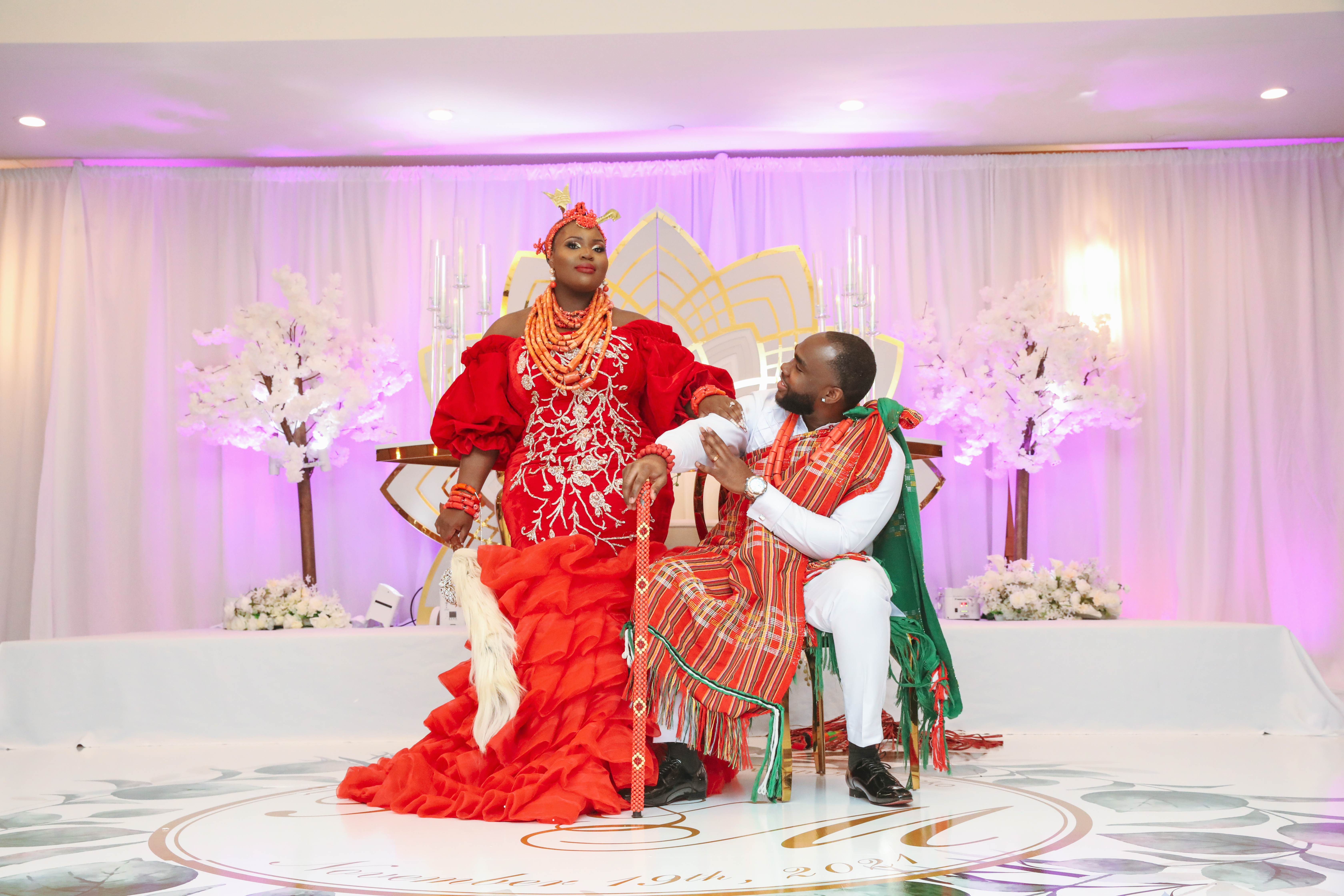 Traditional wedding ceremony — wide view